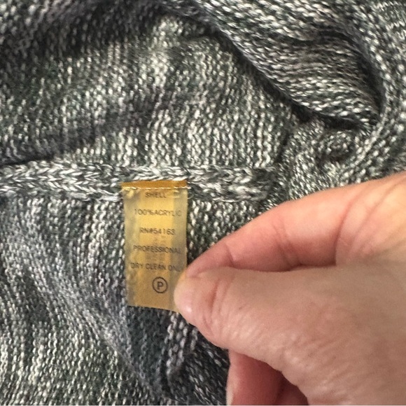 Calvin Klein Charcoal Sleeveless Turtleneck Sweater Dress - Picture 8 of 8